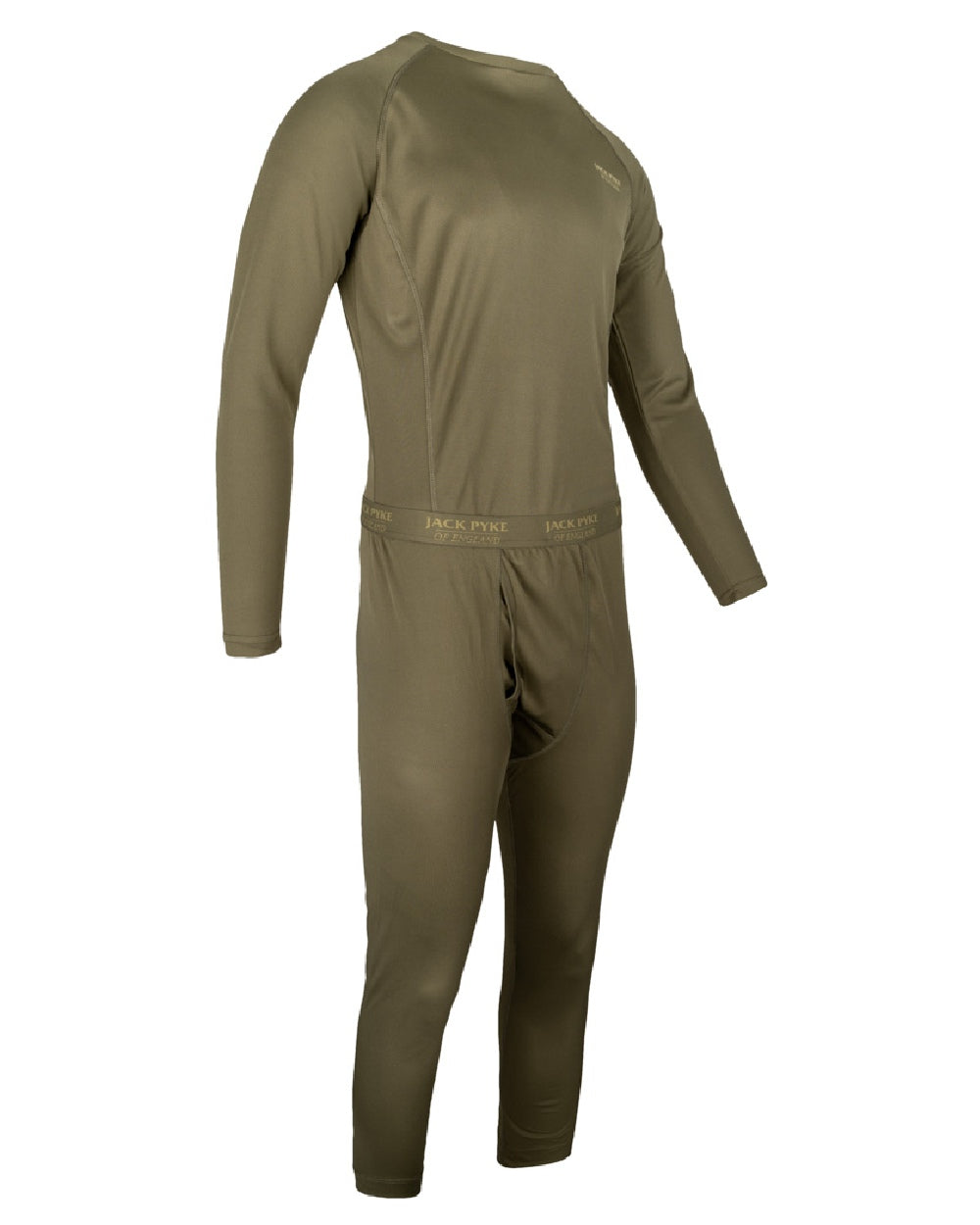 Green coloured Jack Pyke Mens Base Layer Set on white background #colour_green