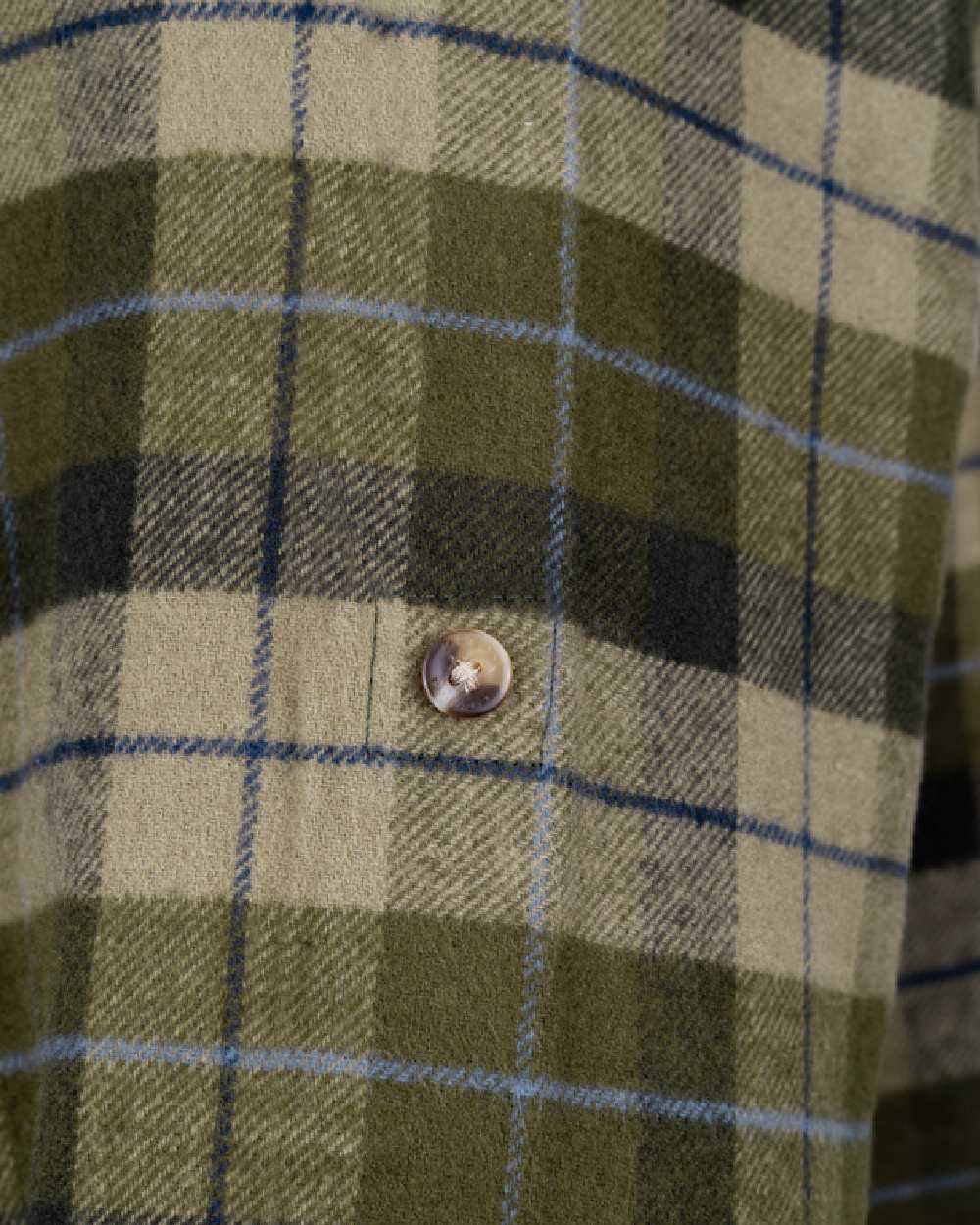 Green coloured Jack Pyke Mens Bleasdale Heavy Flannel Shirt on white background #colour_green