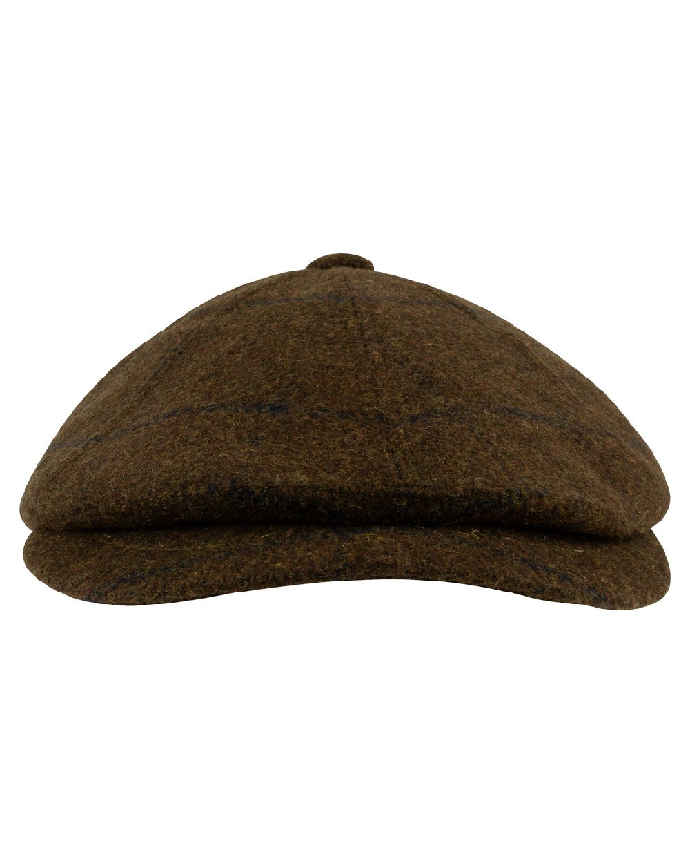 Brown Tweed coloured Jack Pyke Newsboy Cap on white background #colour_brown-tweed