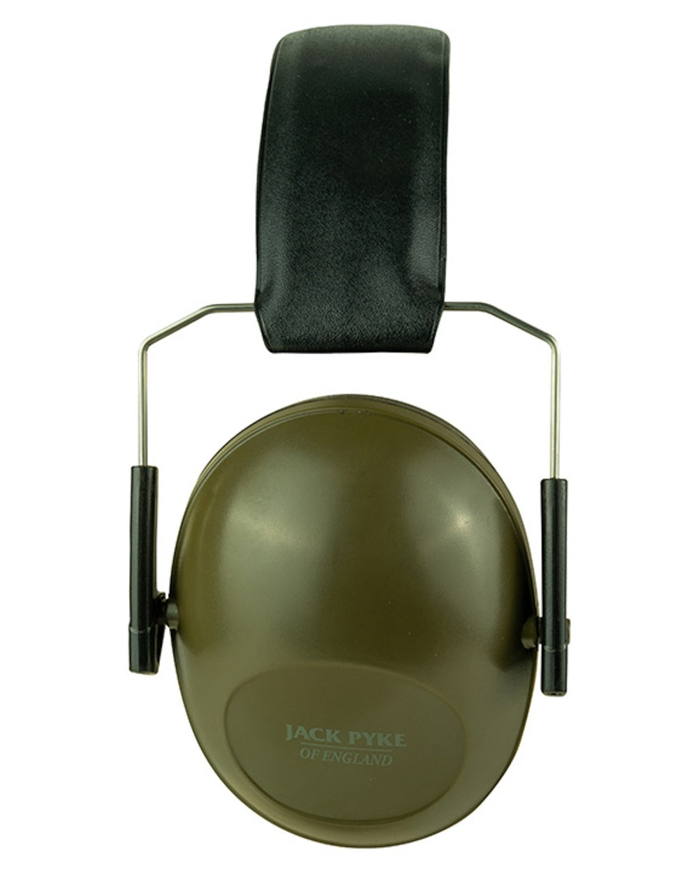 Green coloured Jack Pyke Passive Ear Defenders on white background #colour_green