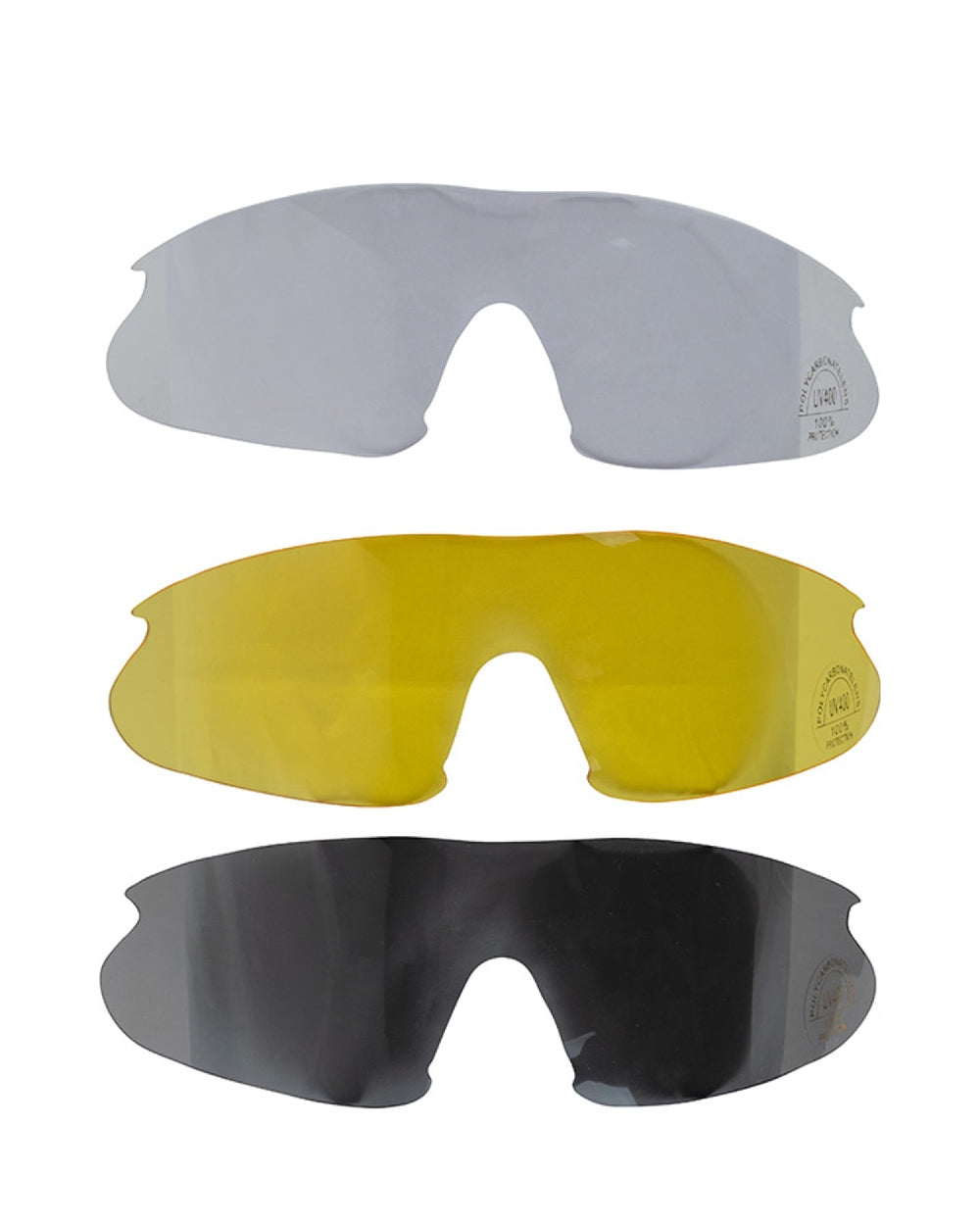 Clear Smoke Yellow coloured Jack Pyke Pro-Sport Shooting Glasses on white background #colour_clear-smoke-yellow