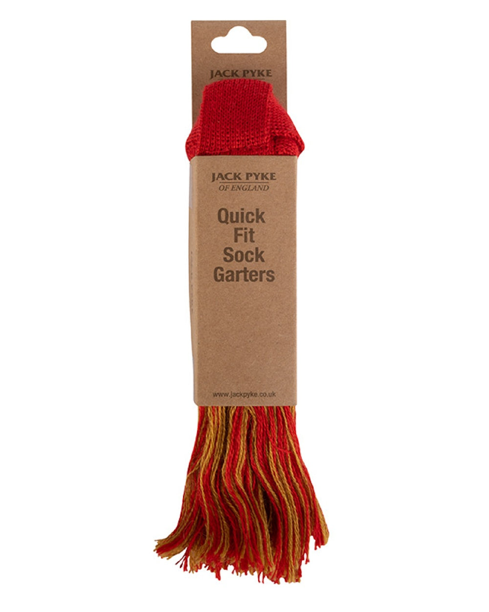 Red coloured Jack Pyke Quickfit Garters on white background #colour_red