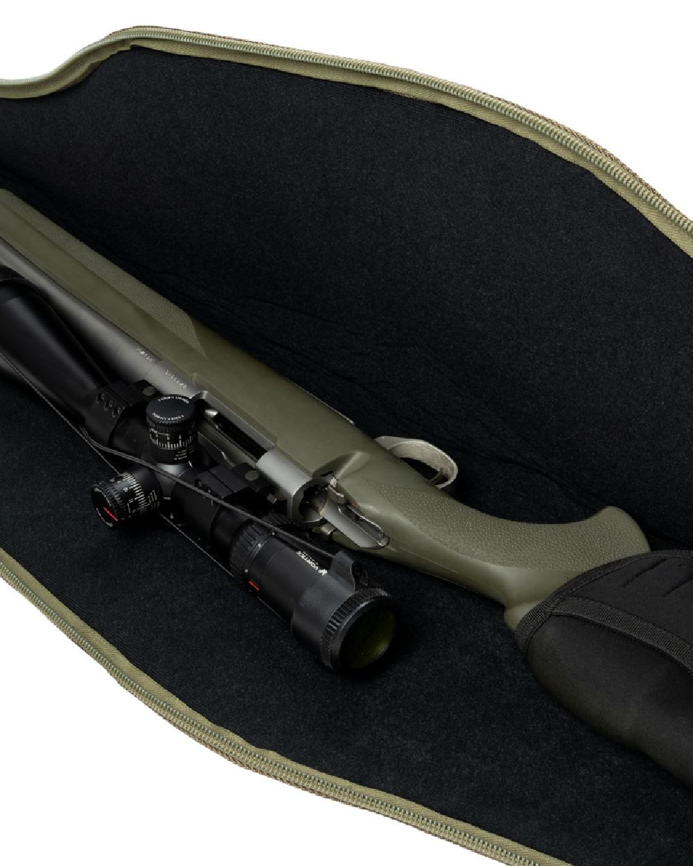 EVO coloured Jack Pyke Rifle and Sight Slip on white background #colour_evo