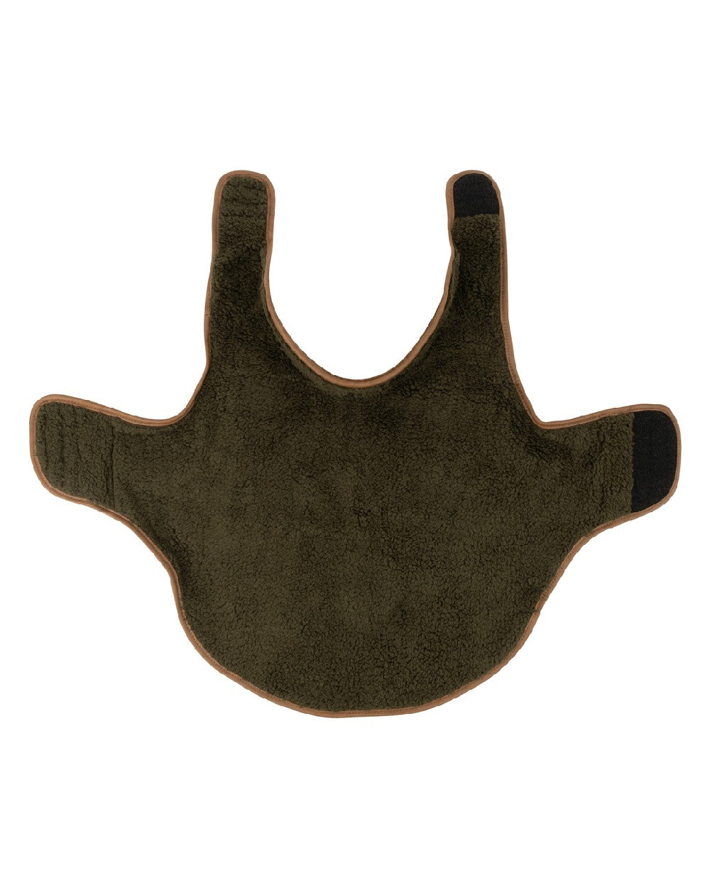 Dark Olive coloured Jack Pyke Sherpa Fleece Dog Coat on white background #colour_dark-olive