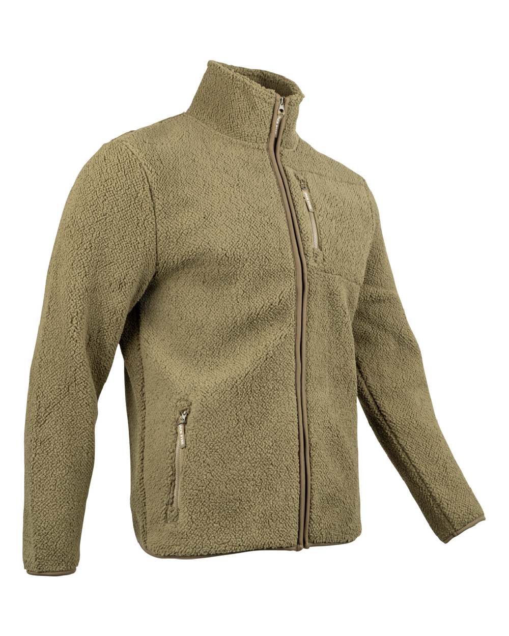 Green coloured Jack Pyke Shires Fleece Jacket on white background #colour_green
