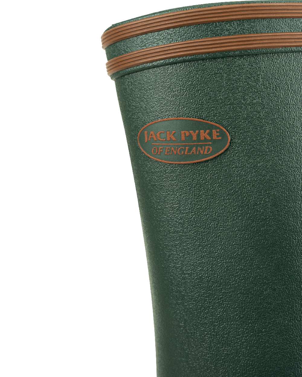 Green coloured Jack Pyke Shires Wellington Boots on white background #colour_green