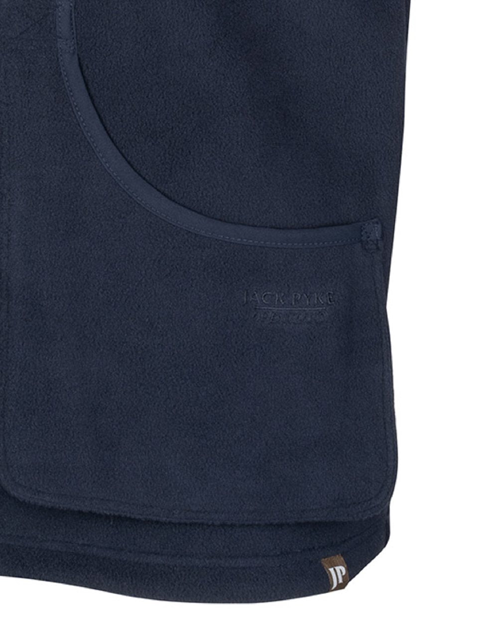 Navy Jack Pyke Shooters Gilet on white background #colour_navy