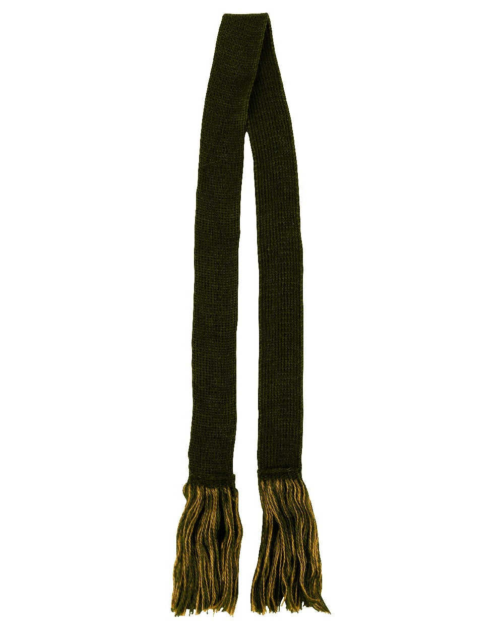Green coloured Jack Pyke Shooting Sock Garters on white background #colour_green