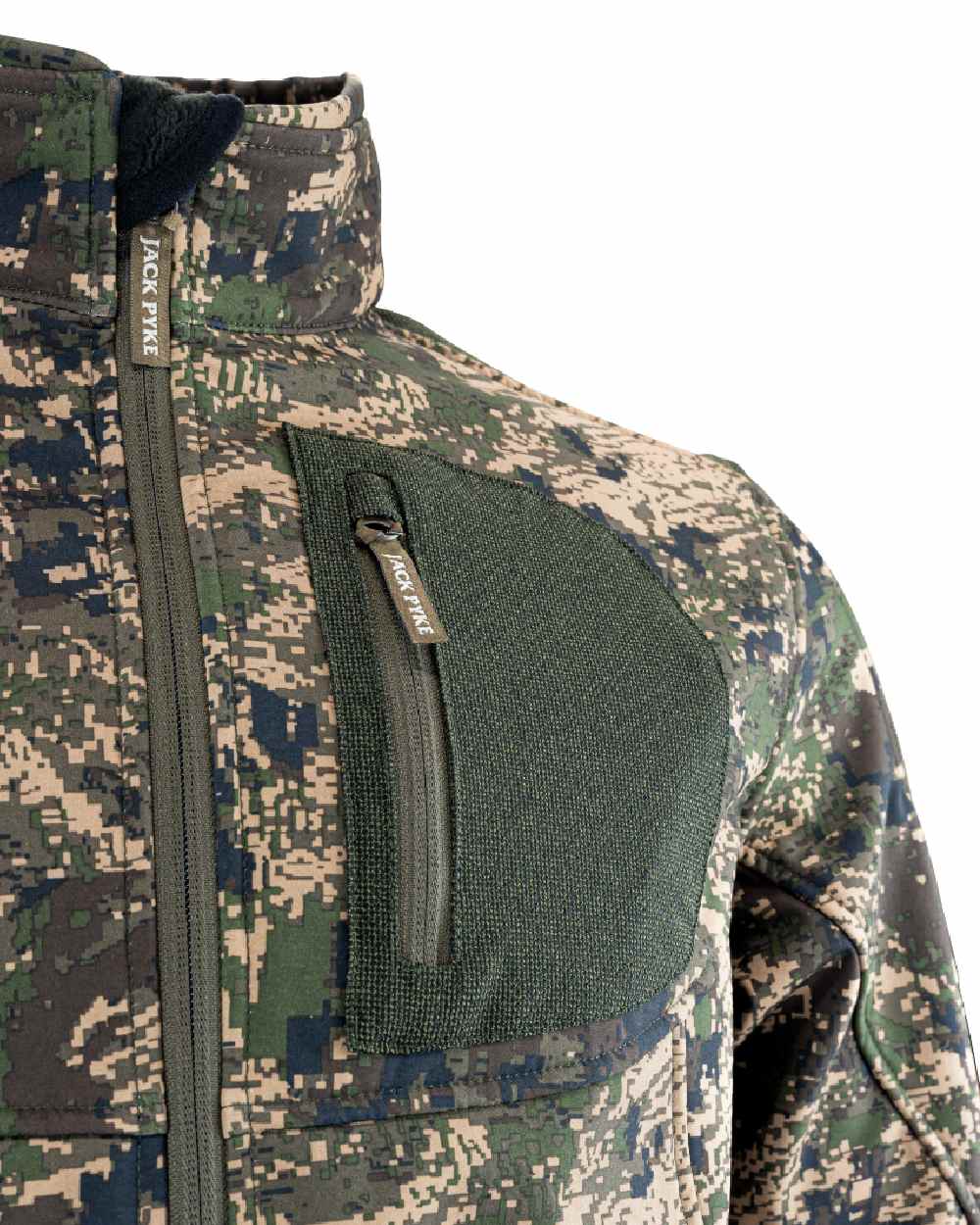 Digicam coloured Jack Pyke Softshell Jacket on white background #colour_digicam