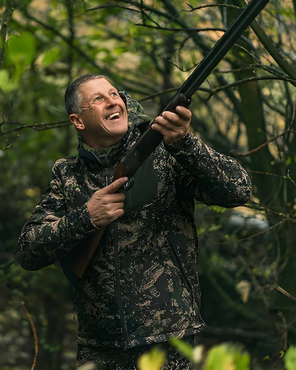 Digicam coloured Jack Pyke Softshell Jacket on forest background #colour_digicam