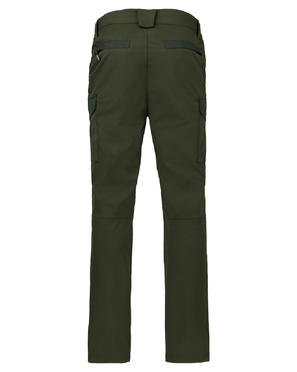 Green coloured Jack Pyke Softshell Trousers on white background #colour_green