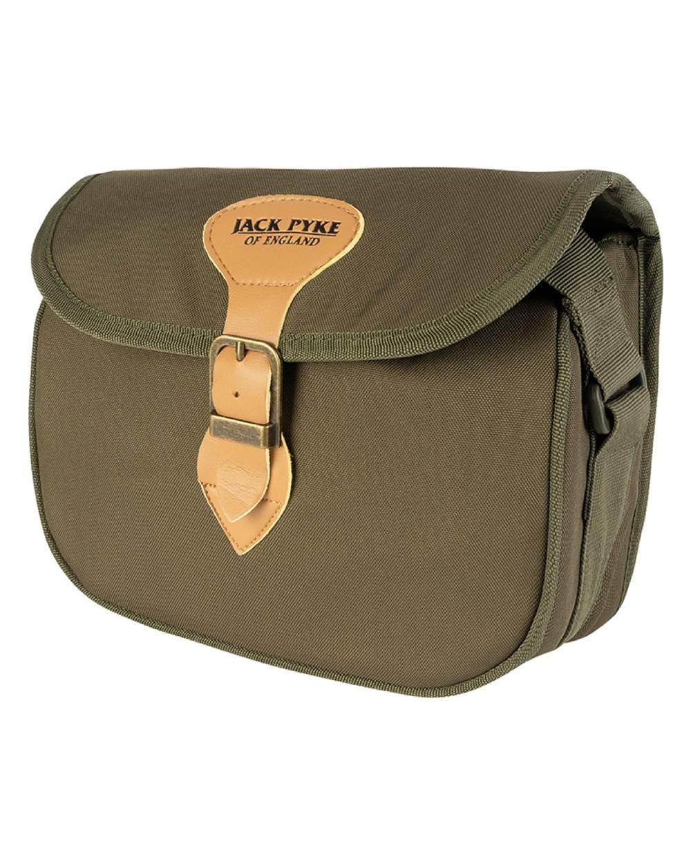 Green coloured Jack Pyke Speed Loader Cartridge Bag on white background #colour_green