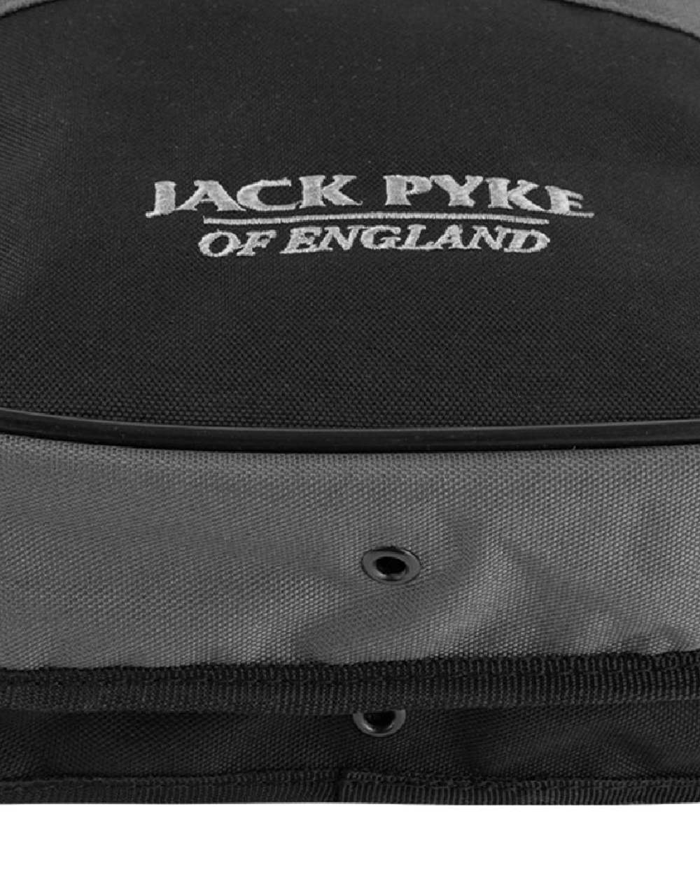 Black coloured Jack Pyke Sporting Cartridge Pouch on white background #colour_black