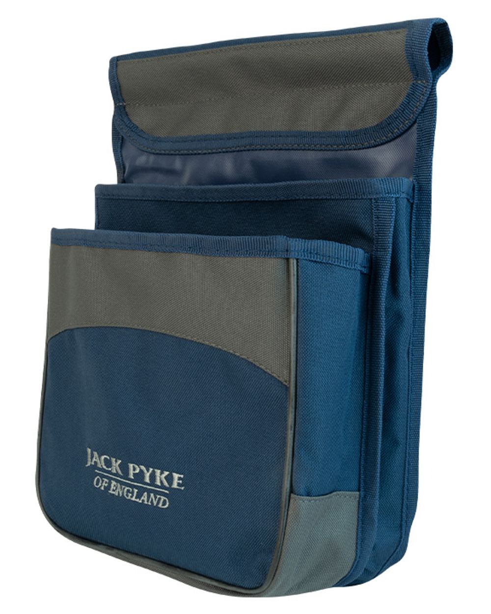 Blue coloured Jack Pyke Sporting Cartridge Pouch on white background #colour_blue