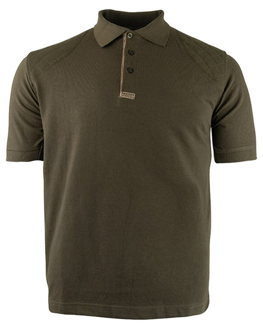 Green coloured Jack Pyke Sporting Polo Shirt on white background #colour_green