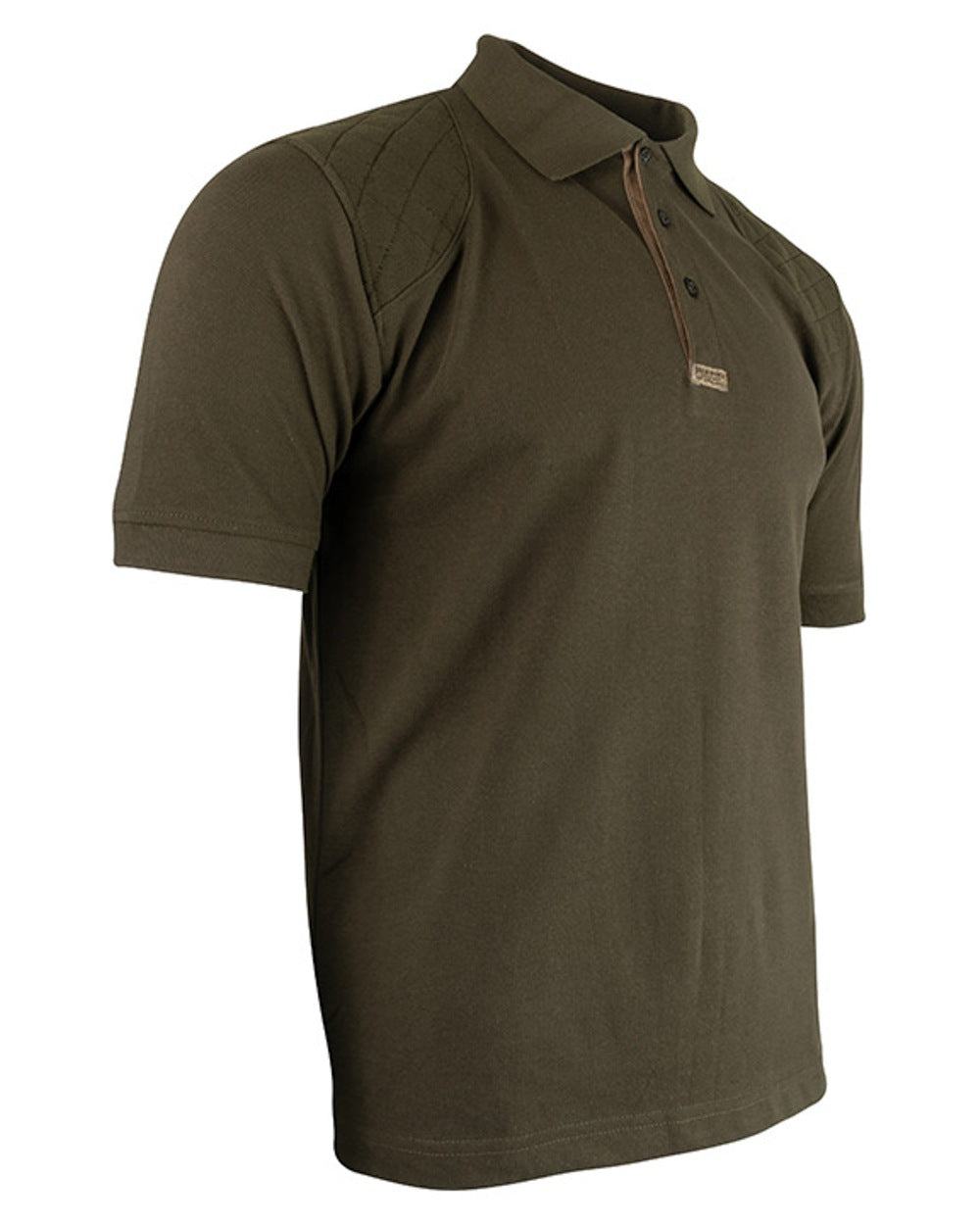 Green coloured Jack Pyke Sporting Polo Shirt on white background #colour_green