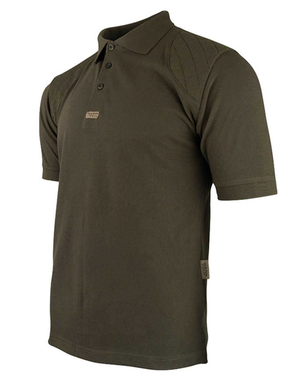 Green coloured Jack Pyke Sporting Polo Shirt on white background #colour_green