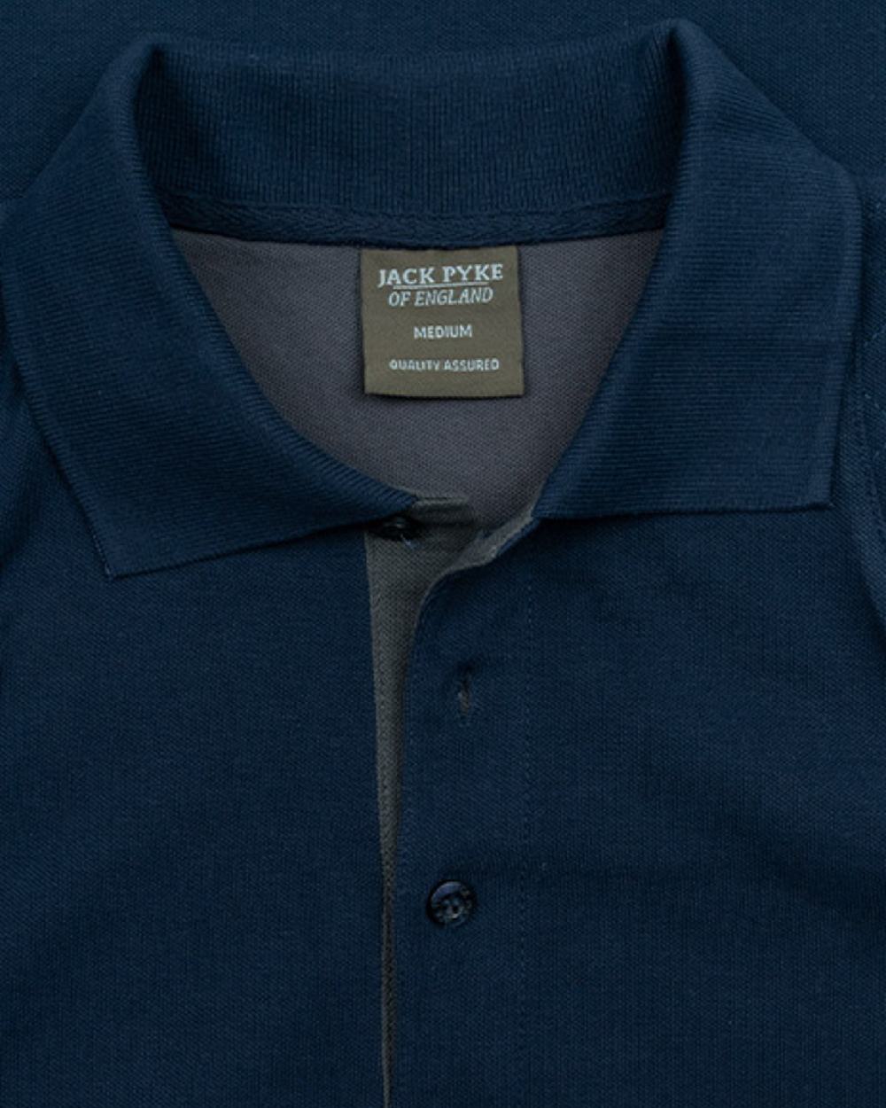 Navy coloured Jack Pyke Sporting Polo Shirt on white background #colour_navy