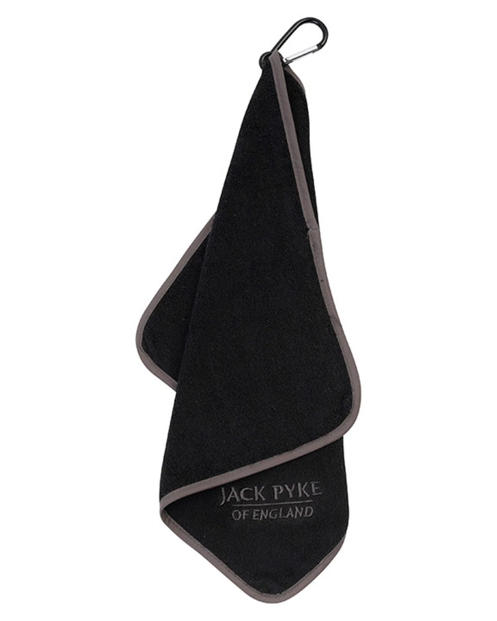 Black coloured Jack Pyke Sporting Shooters Towel on white background #colour_black
