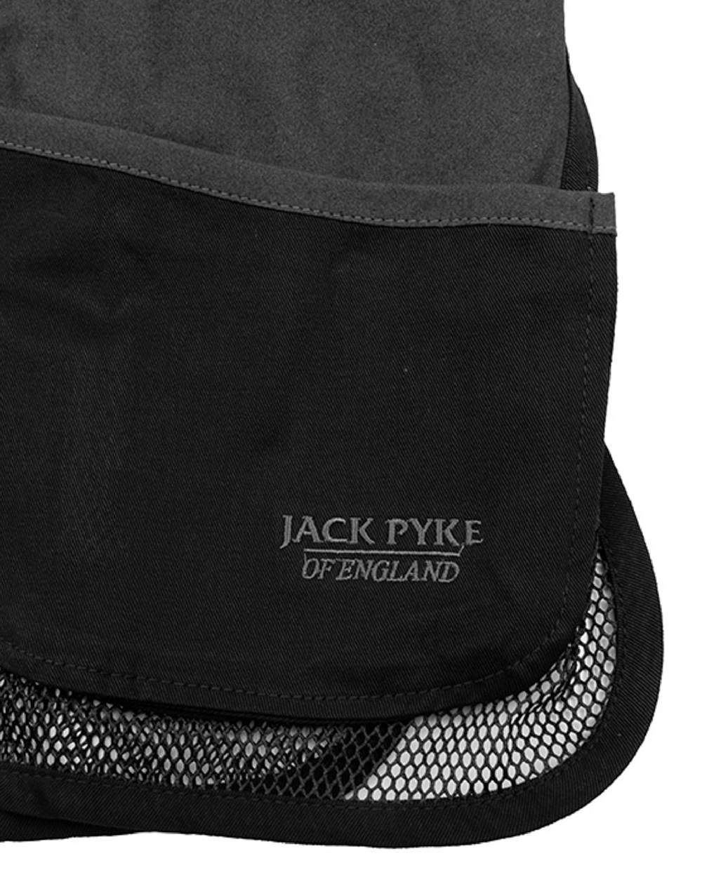 Black coloured Jack Pyke Sporting Skeet Vest on white background #colour_black