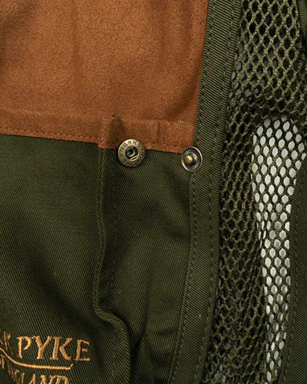 Green coloured Jack Pyke Sporting Skeet Vest on white background #colour_green