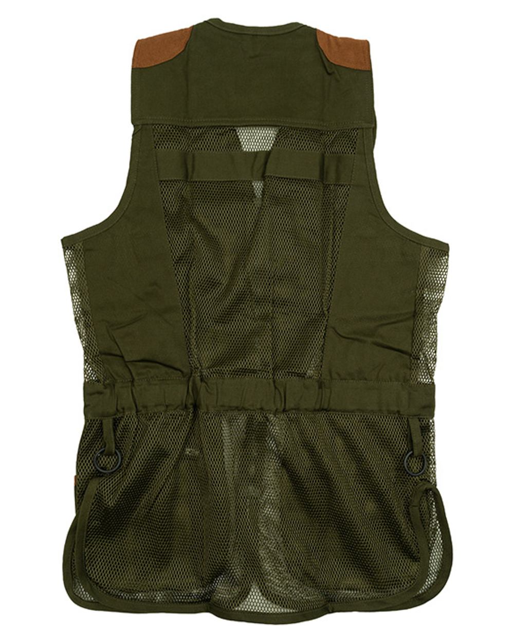 Green coloured Jack Pyke Sporting Skeet Vest on white background #colour_green