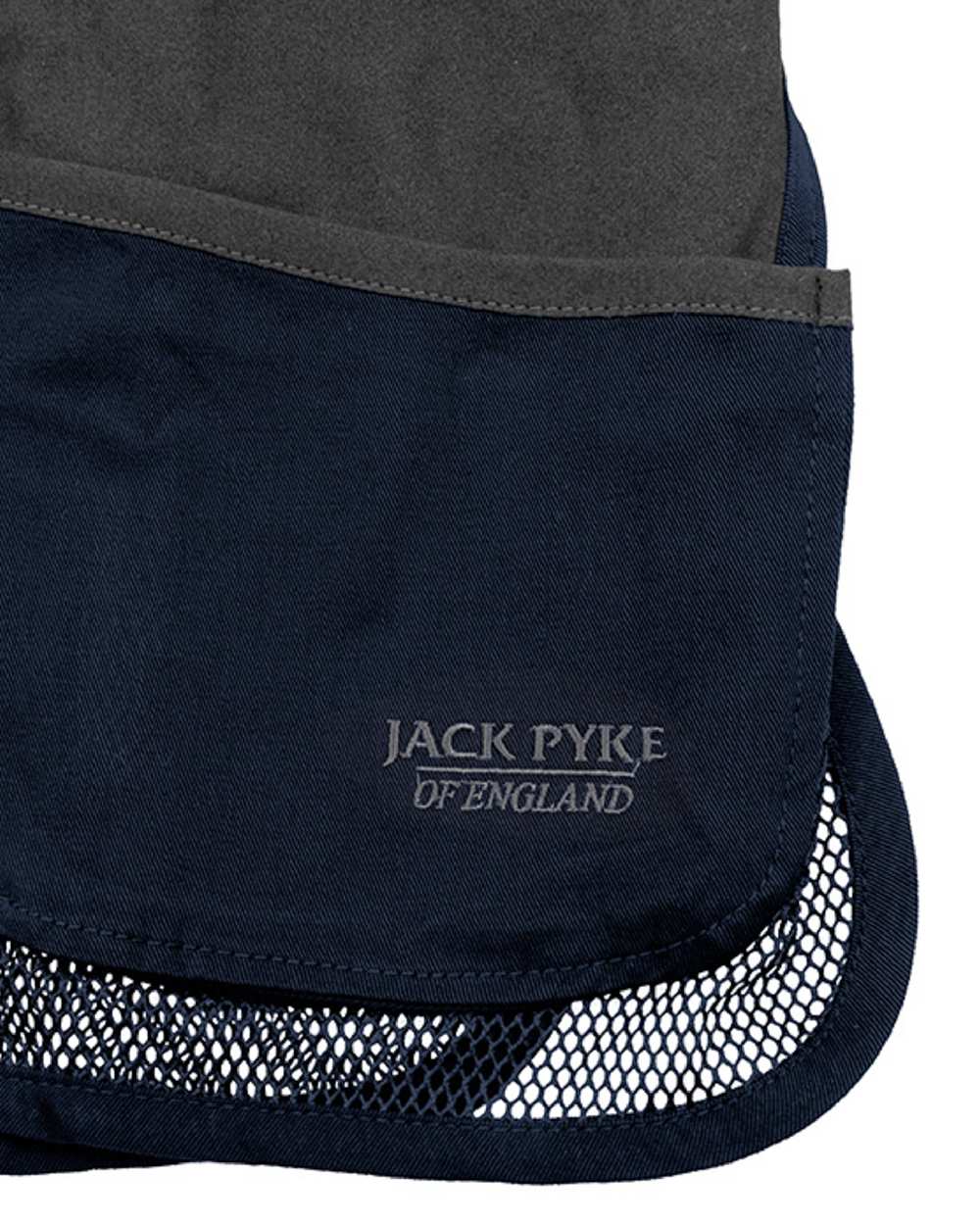 Navy coloured Jack Pyke Sporting Skeet Vest on white background #colour_navy