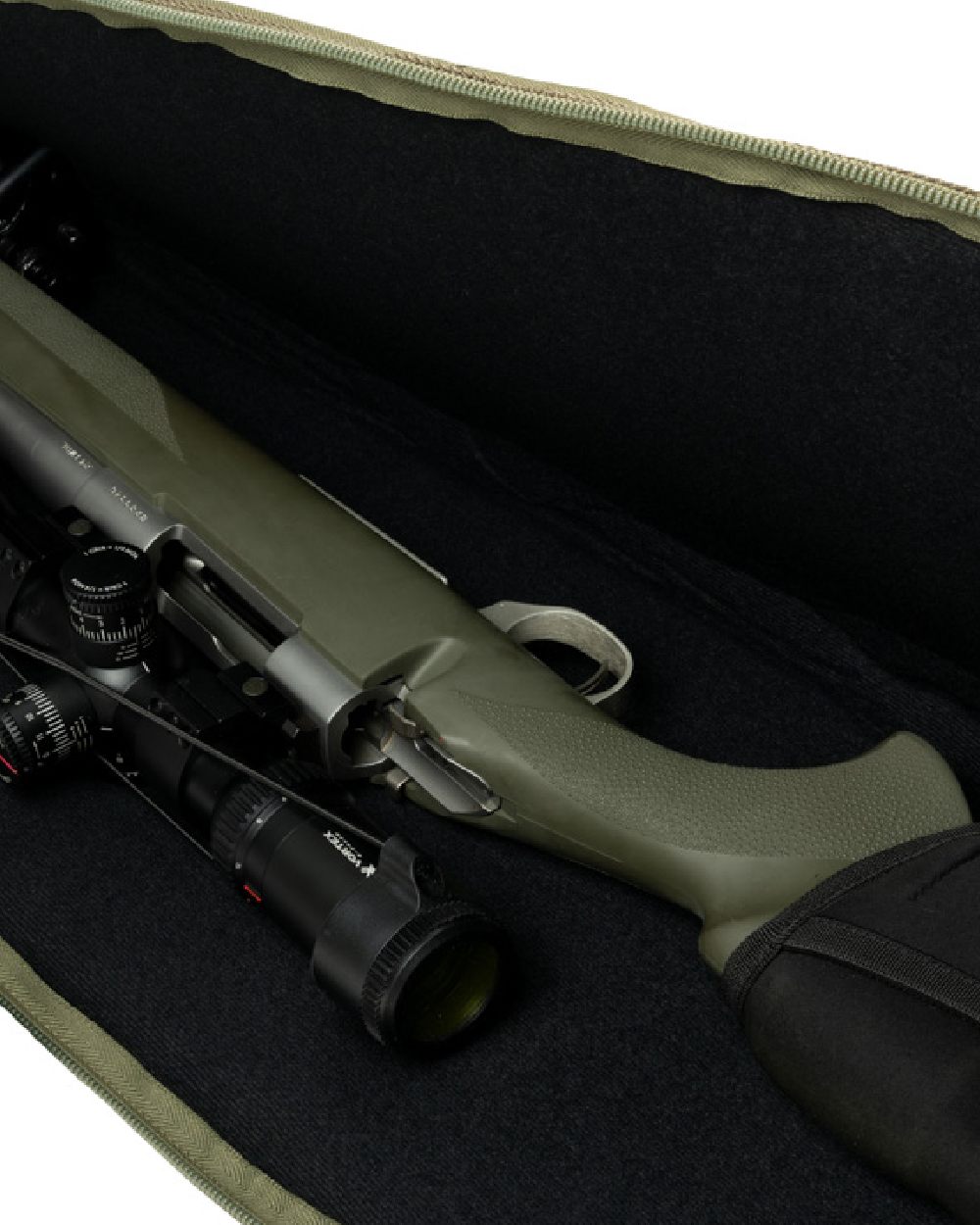 Green coloured Jack Pyke Super Scope Slip on white background #colour_green