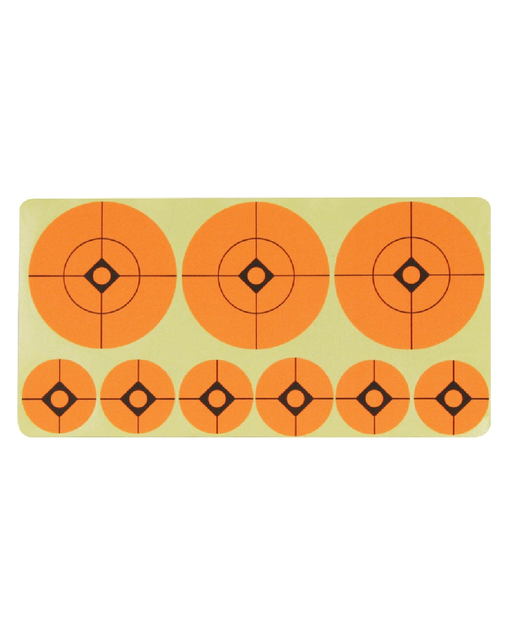Jack Pyke Target Stickers 1'' & 2'' Diameter on white background