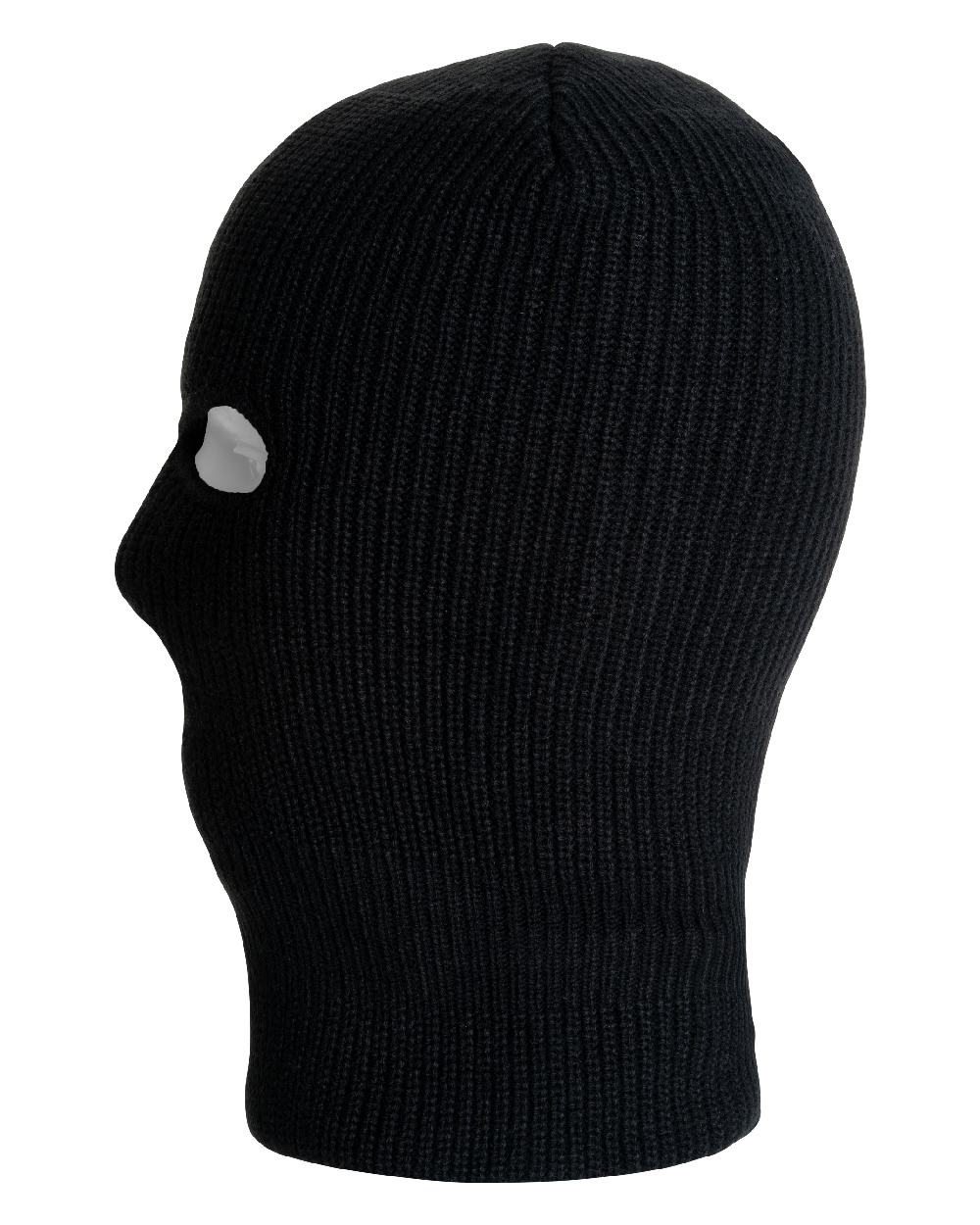 Black coloured Jack Pyke Thinsulate 3 Hole Balaclava on white background #colour_black