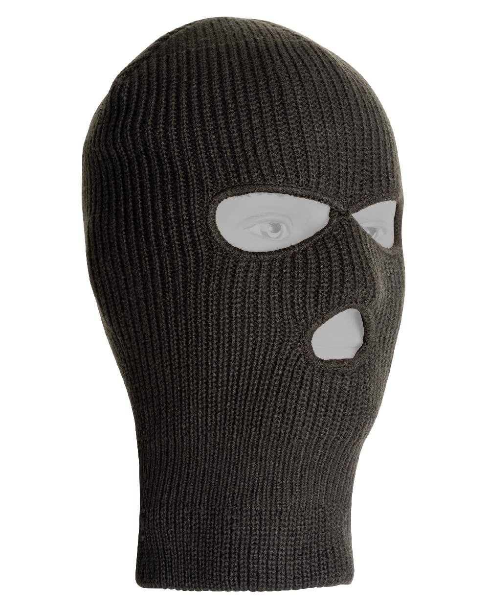 Green coloured Jack Pyke Thinsulate 3 Hole Balaclava on white background #colour_green