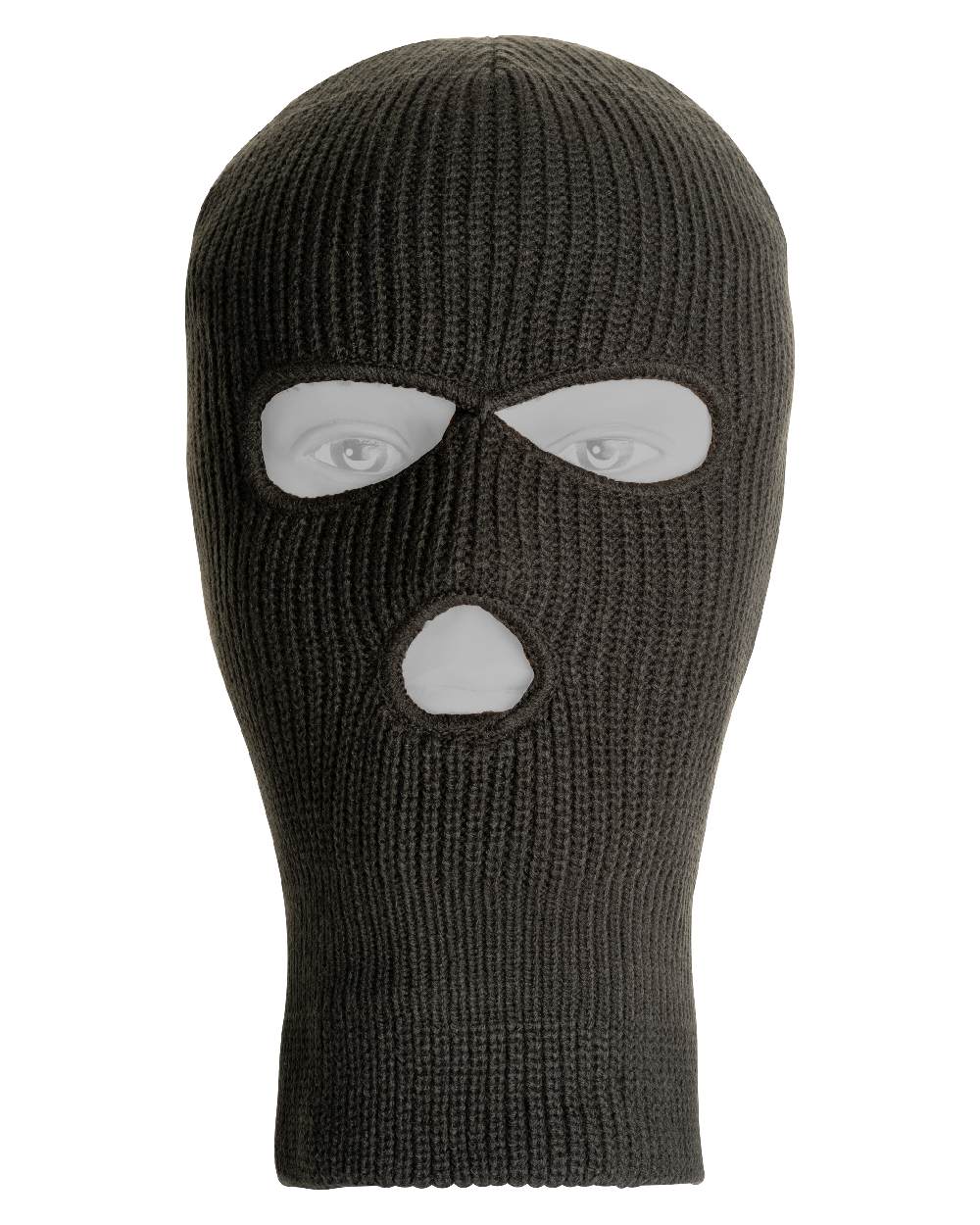 Green coloured Jack Pyke Thinsulate 3 Hole Balaclava on white background #colour_green