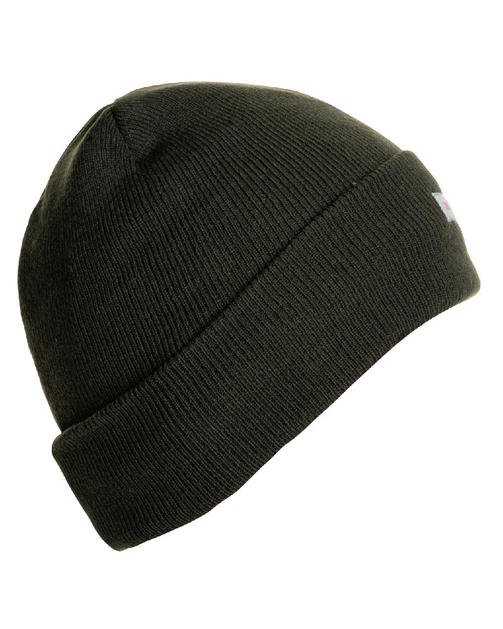 Green coloured Jack Pyke Thinsulate Bob Hat on white background #colour_green
