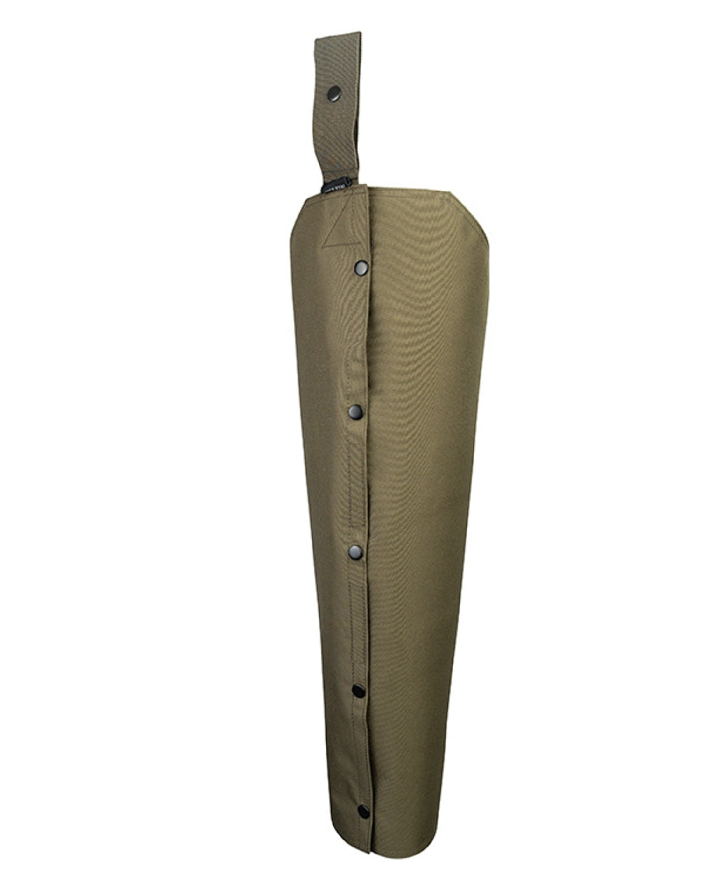 Dark Olive coloured Jack Pyke Waterproof Chaps on white background #colour_dark-olive