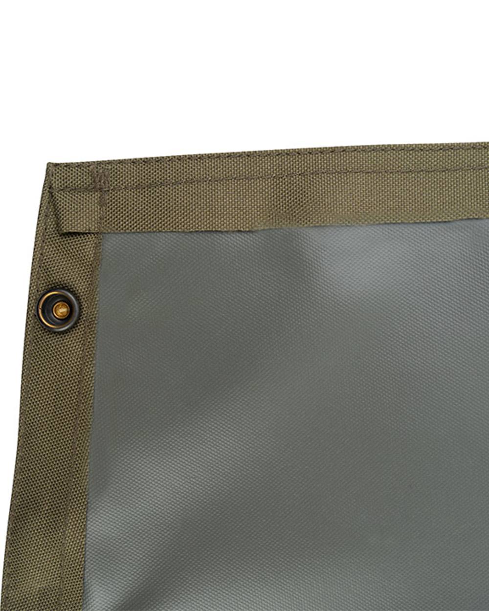 Dark Olive coloured Jack Pyke Waterproof Chaps on white background #colour_dark-olive