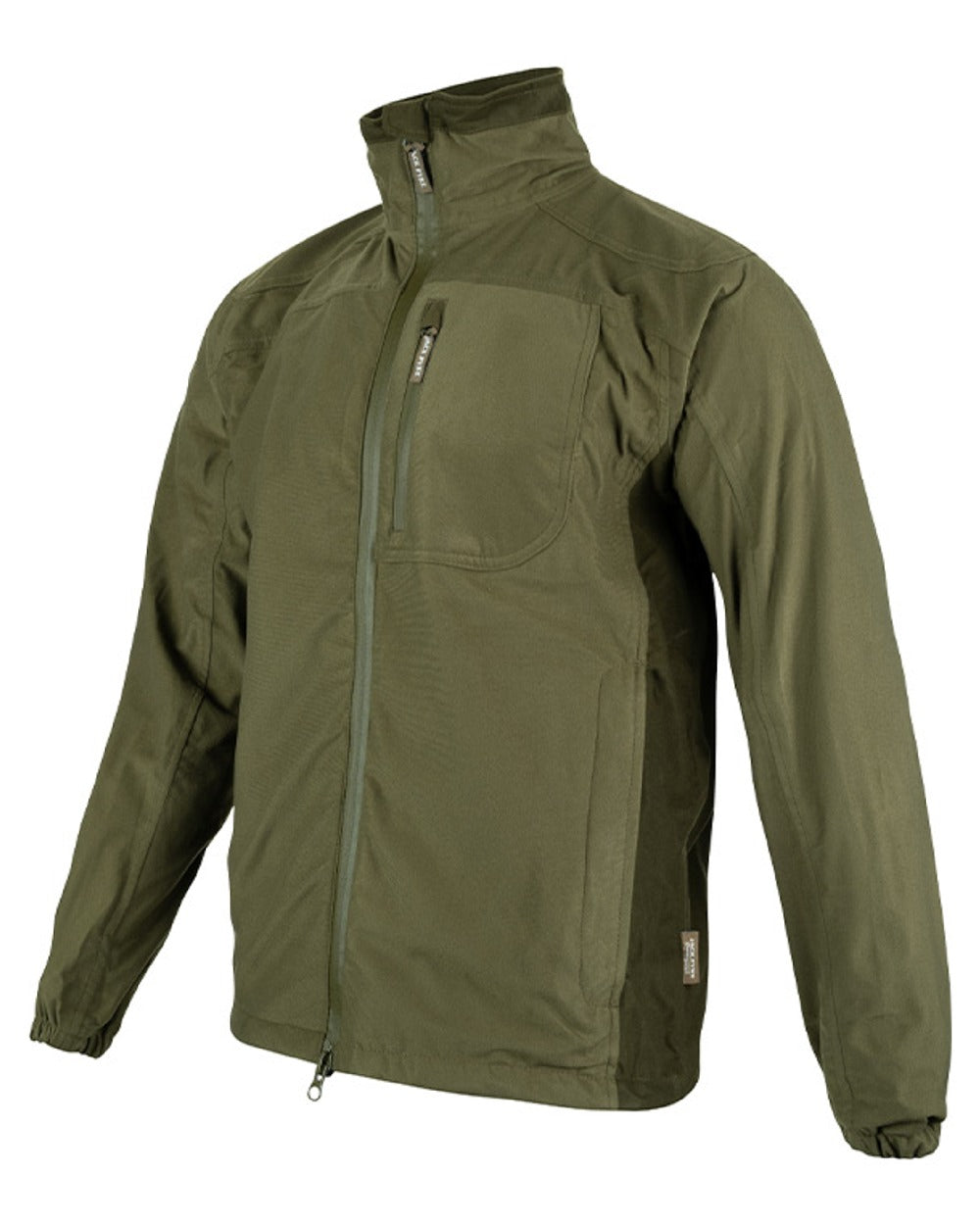 Green coloured Jack Pyke Weardale Field Jacket on white background #colour_green