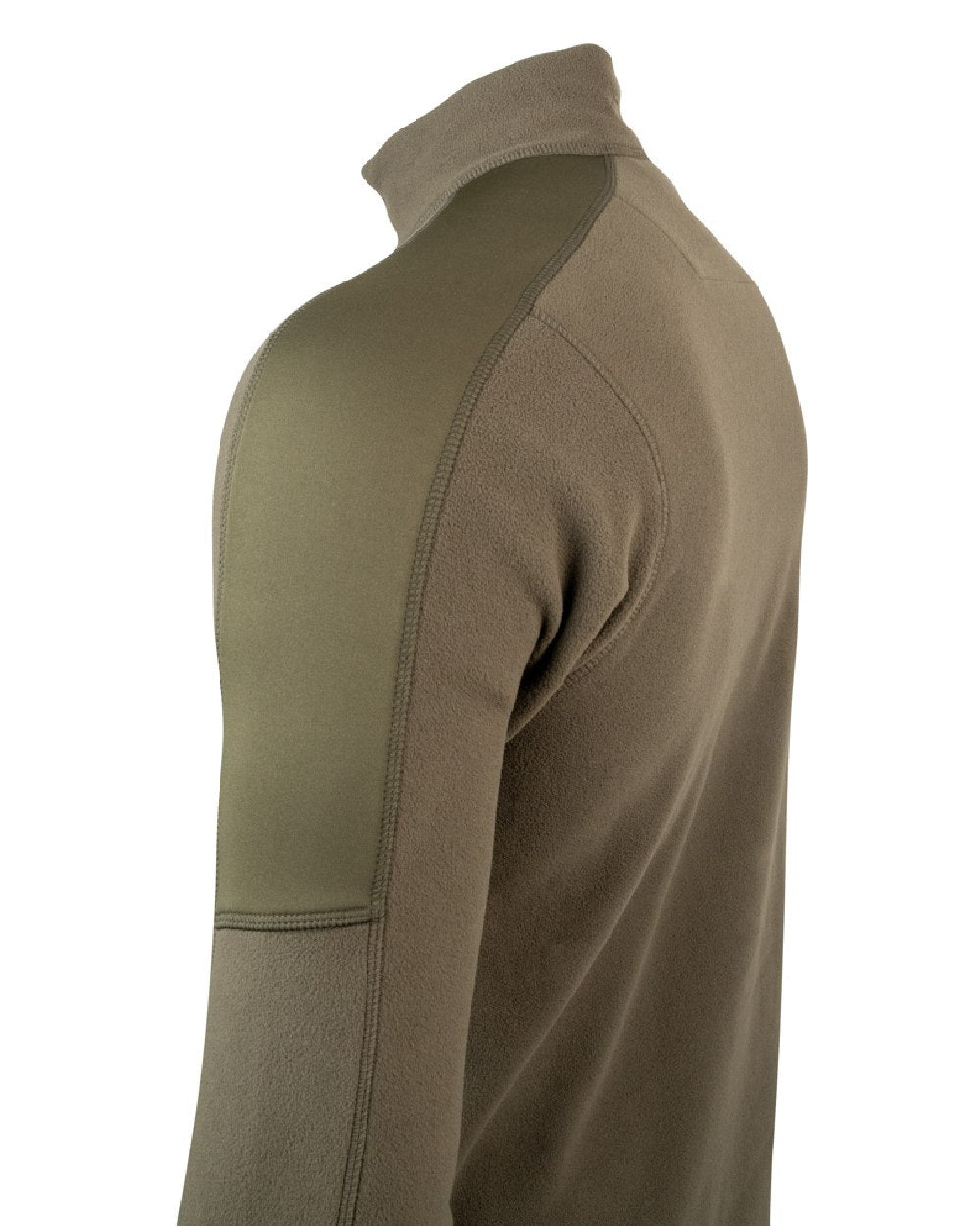 Green coloured Jack Pyke Weardale Fleece Jacket on white background #colour_green