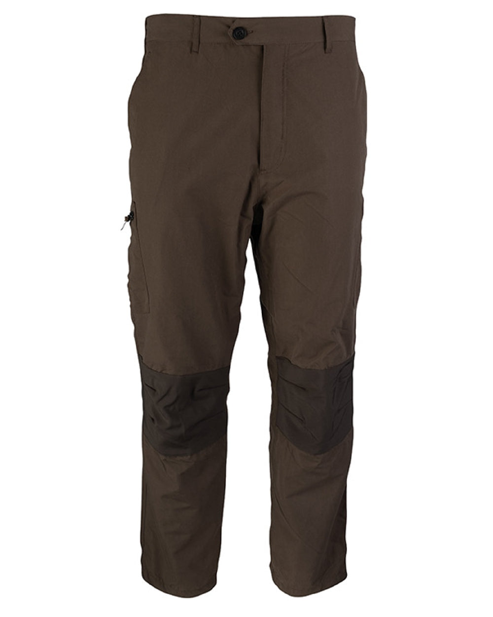 Brown coloured Jack Pyke Weardale Hunting Trousers on white background #colour_brown