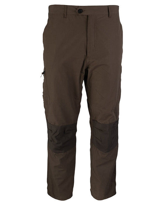 Brown coloured Jack Pyke Weardale Hunting Trousers on white background #colour_brown