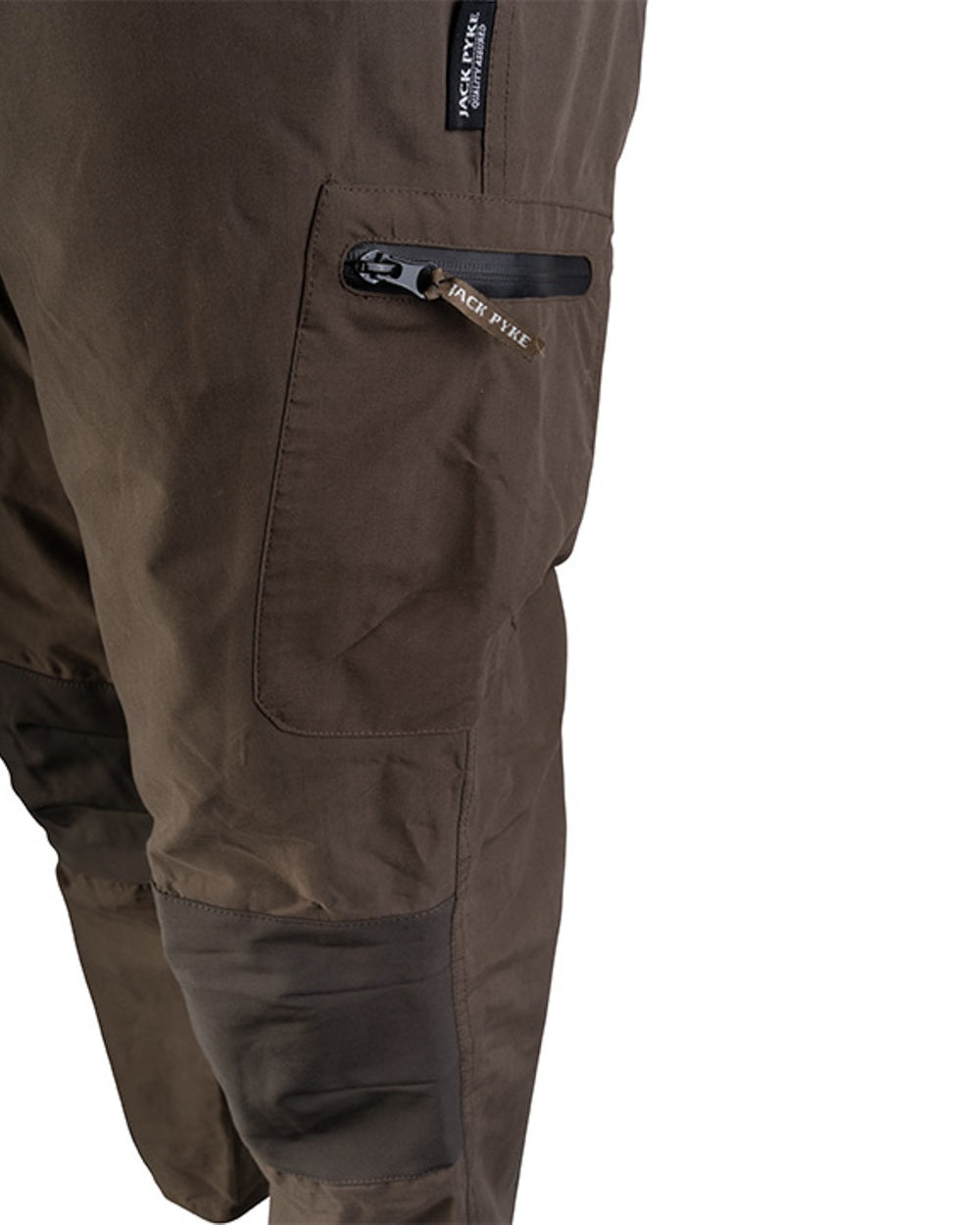 Brown coloured Jack Pyke Weardale Hunting Trousers on white background #colour_brown