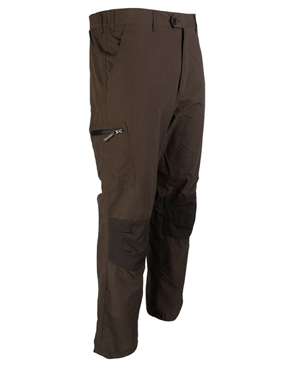 Brown coloured Jack Pyke Weardale Hunting Trousers on white background #colour_brown