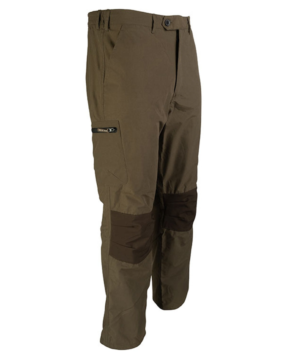 Green coloured Jack Pyke Weardale Hunting Trousers on white background #colour_green