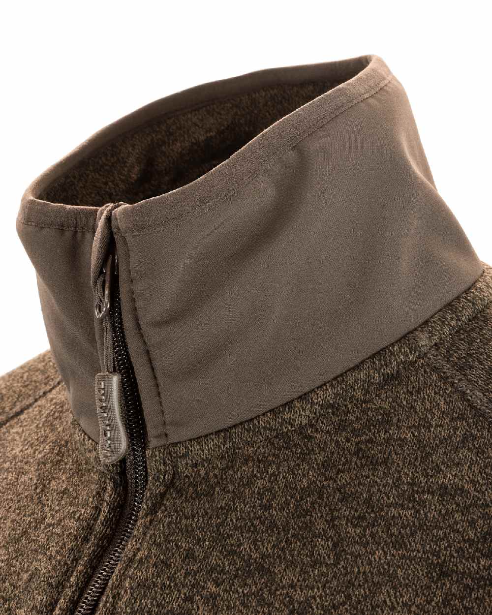 Brown coloured Jack Pyke Weardale Knitted Jacket on white background #colour_brown