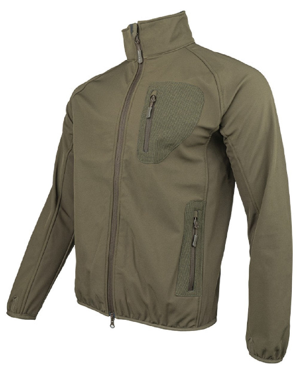 Green coloured Jack Pyke Weardale Softshell Jacket on white background #colour_green