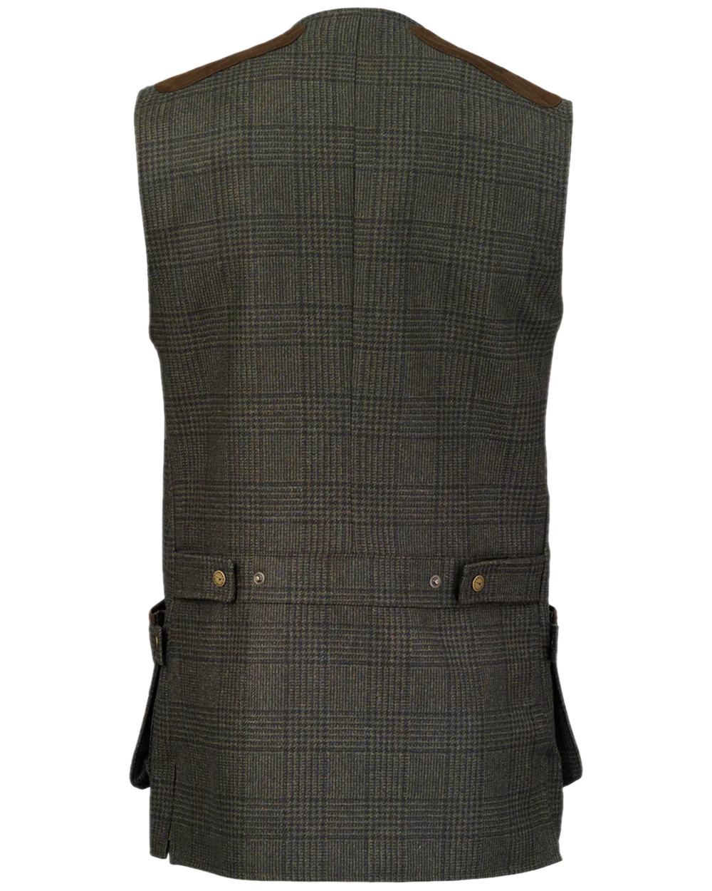 Willow Coloured Laksen Mens Willow Leith Shooting Vest on white background #colour_willow