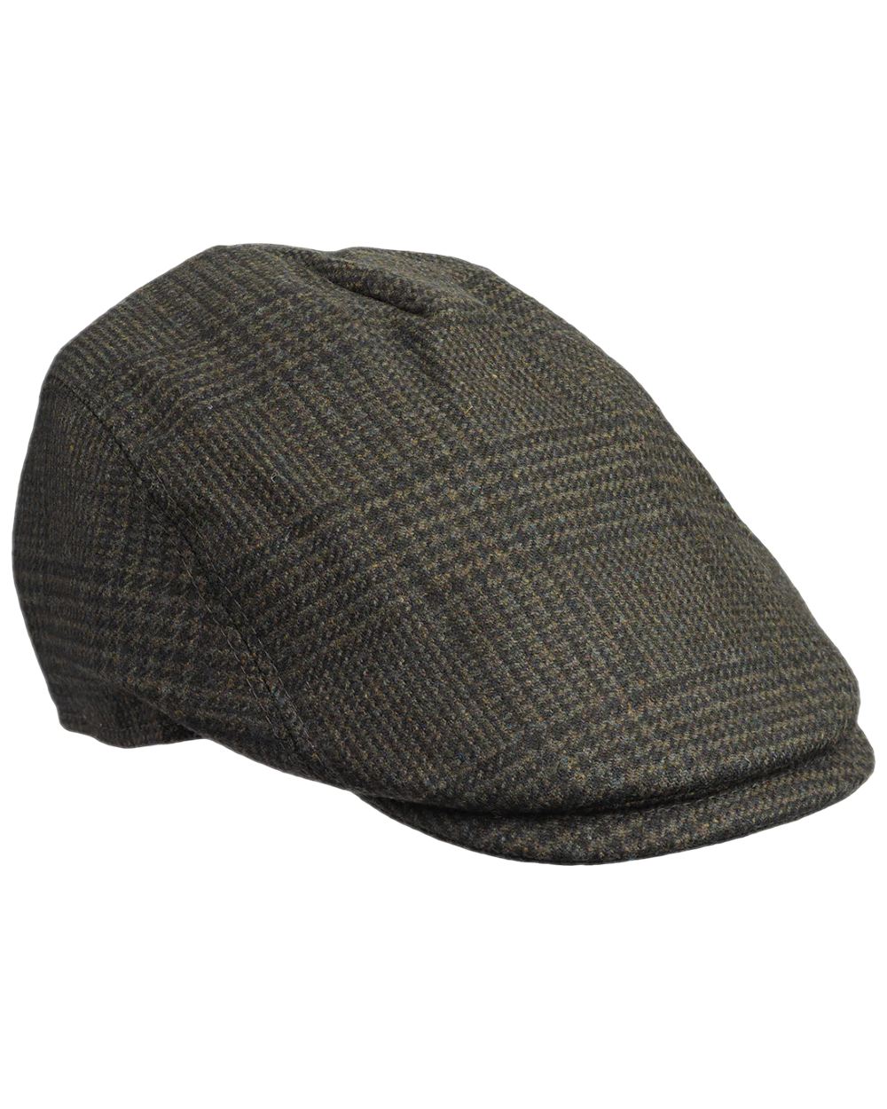 Willow Coloured Laksen Willow Drivers Flat Cap on white background #colour_willow