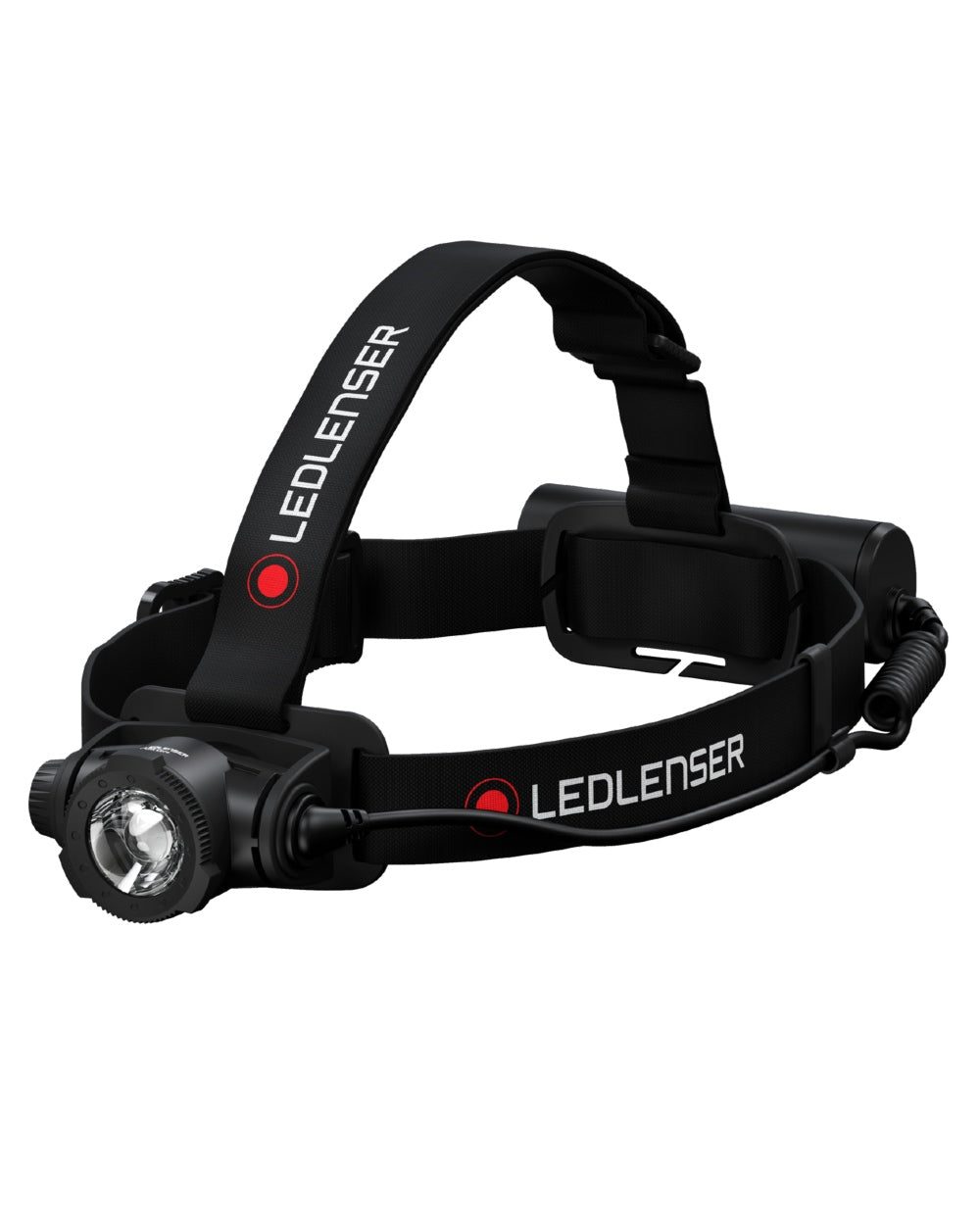 Black Coloured Led Lenser H7R Core Head Torch on white background #colour_black