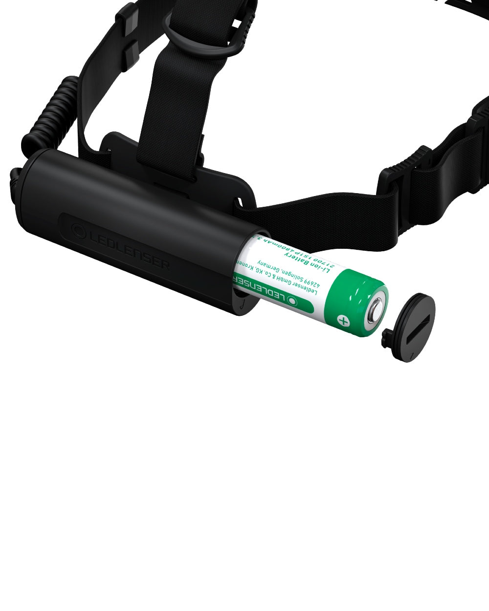 Black Coloured Led Lenser H7R Core Head Torch on white background #colour_black