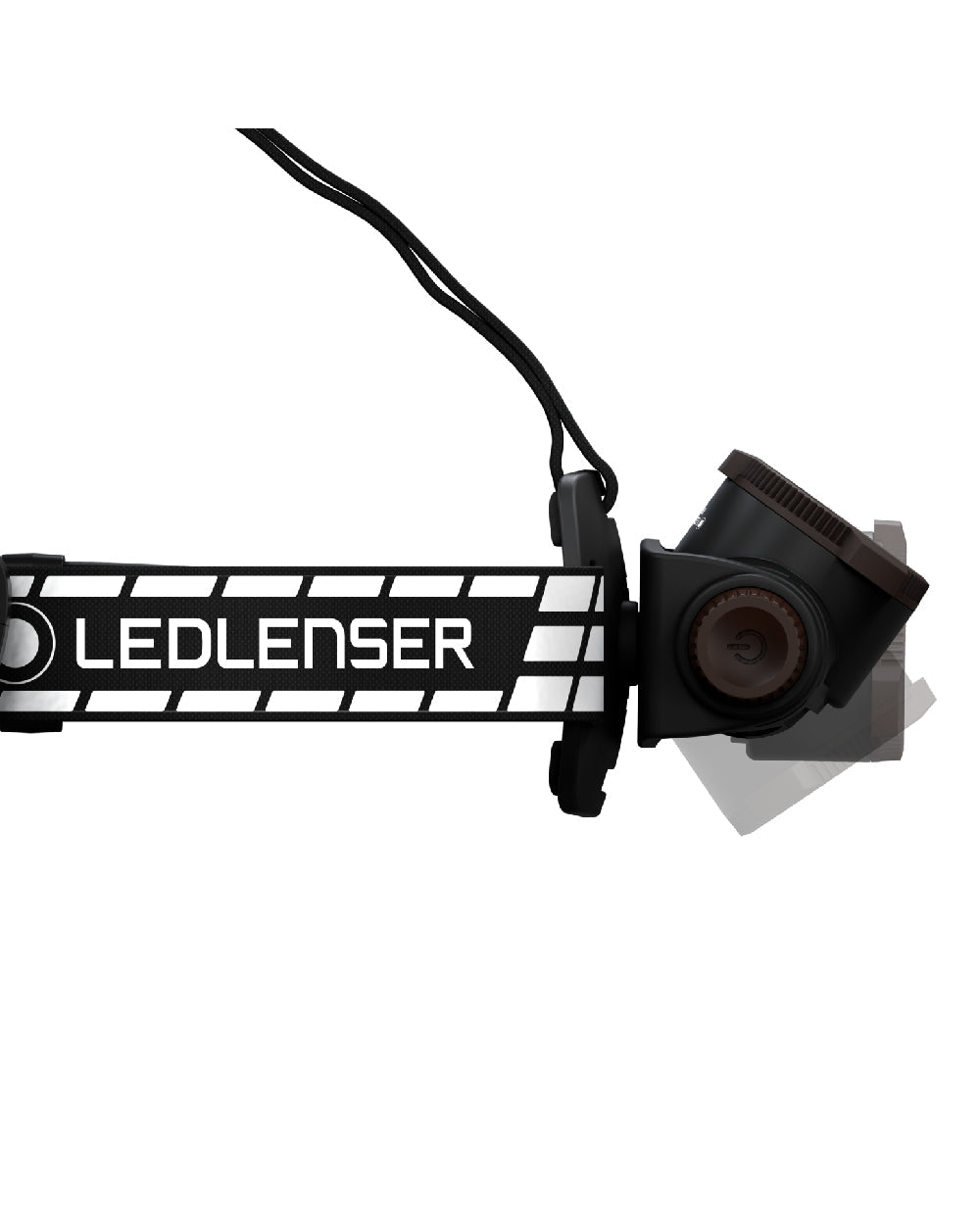 Black Coloured Led Lenser H7R Signature Rechargeable Head Torch on white background #colour_black