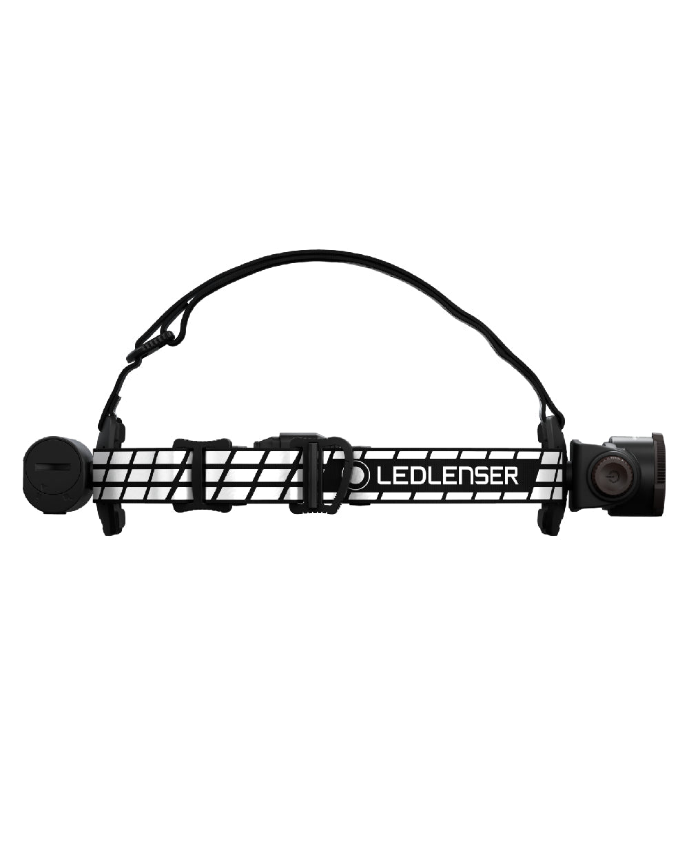 Black Coloured Led Lenser H7R Signature Rechargeable Head Torch on white background #colour_black